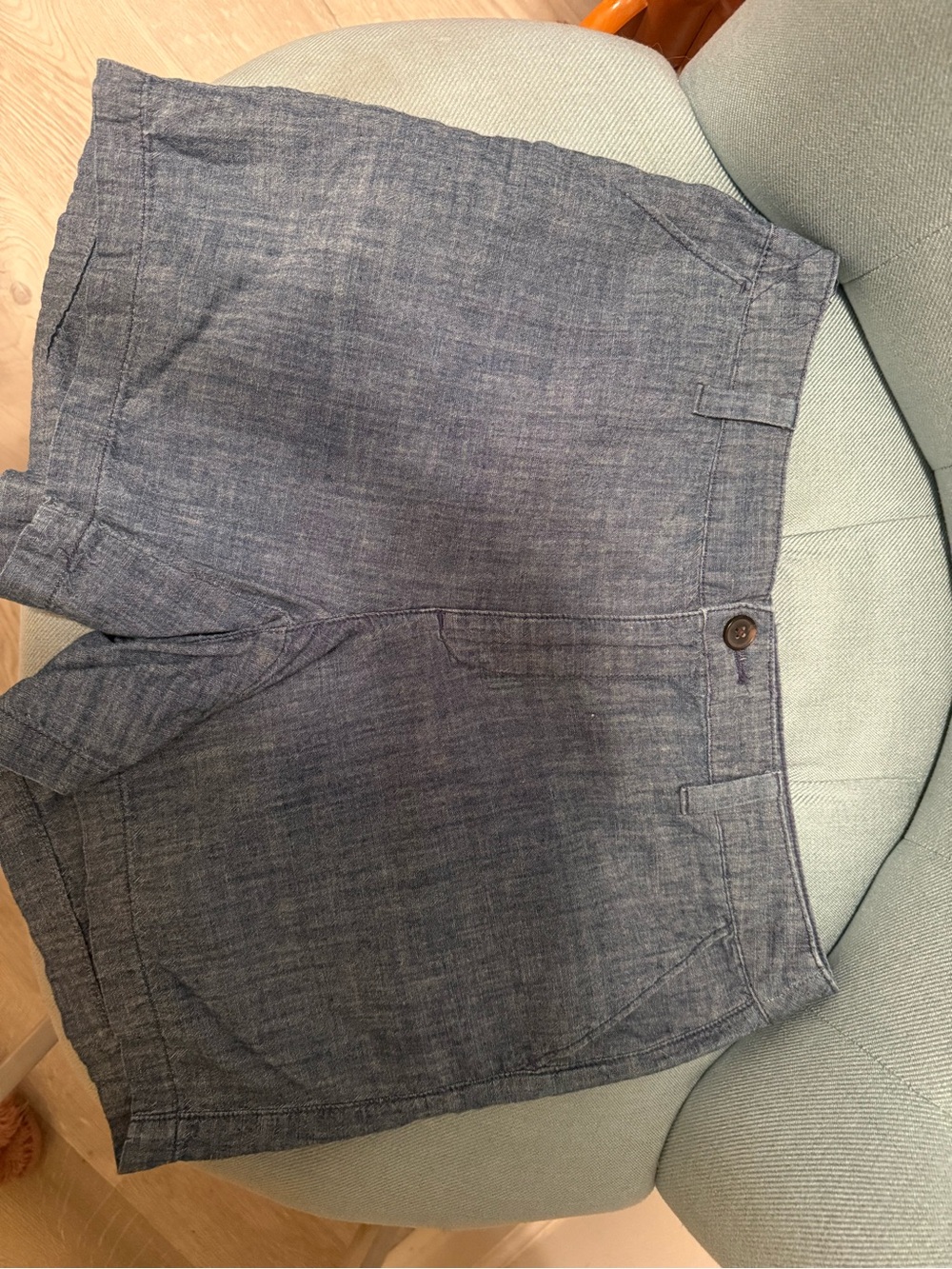 a new day Heathered Blue Flat-Front Shorts